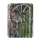 Westerne stijl rustieke Wagon Wheel Flexible Magne Magneet (Verticaal)