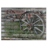 Westerne stijl rustieke Wagon Wheel snijplank (Voorkant)