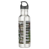 Westerne Stijl Rustieke Wagon Wheel Waterfles Waterfles (Achterkant)