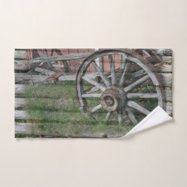 Westerne Stijl Rustieke Wagon Wiel Handdoek