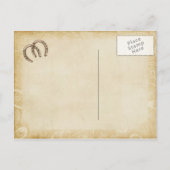 Westerne stijl Save the Date Cards Aankondigingskaart (Achterkant)