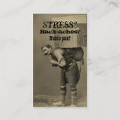 Westerne stijl visitekaartje (Achterkant)