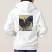 Westerne stijl Wild Mustang Hooded Sweatshirt (Achterkant)