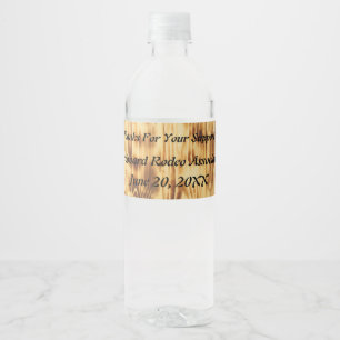Westerne stijlbordjes en sluitpaarden waterfles etiket