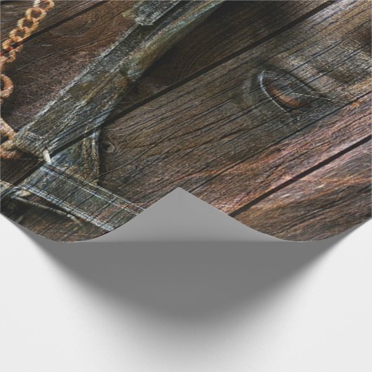 Westerne stijlpaarden en cowboy Boots Cadeaupapier (Hoek)