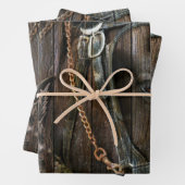 Westerne stijlpaarden en cowboy Boots Inpakpapier Vel (In situ)