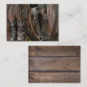 Westerne stijlpaarden en cowboy Boots Visitekaartje