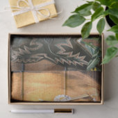 Westerne stijlpaarden en cowboy Boots-zonnebloemen Tissuepapier (Geschenk)