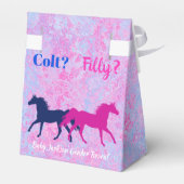 Westerne stijlpagina's met filtreer of kleur onthu bedankdoosjes (Achterkant)