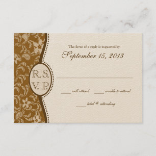 Westerne stijlrespons RSVP Kaartje