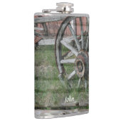 Westerne stijlvolle, roestrijke Drink op wielwiele Heupfles (Rechts)