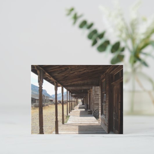 Westerne stoep briefkaart (Staand voorkant)