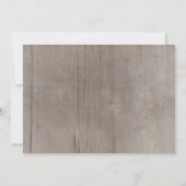 Westerne String Lights Wedding Invitations Kaart (Achterkant)