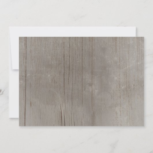 Westerne String Lights Wedding Invitations Kaart (Achterkant)