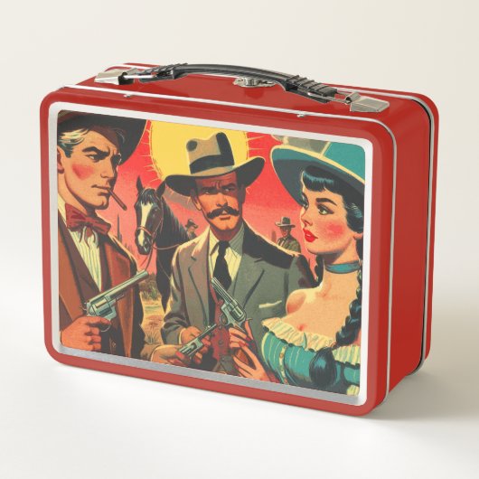  Westerne stripillustratie (Achterkant)