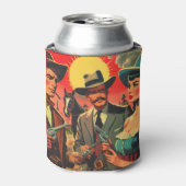 Westerne stripillustratie Blikjeskoeler (Blikje Voorkant)