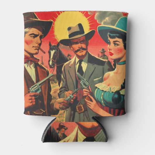  Westerne stripillustratie Blikjeskoeler (Voorkant)