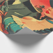  Westerne stripillustratie Cadeaupapier (Hoek)