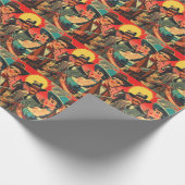 Westerne stripillustratie Cadeaupapier (Hoek)