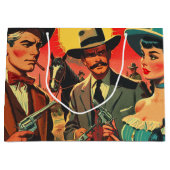  Westerne stripillustratie Groot Cadeauzakje (Voorkant)