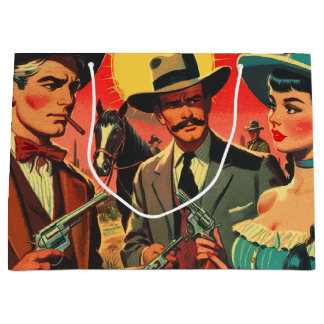  Westerne stripillustratie Groot Cadeauzakje