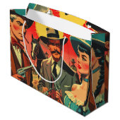  Westerne stripillustratie Groot Cadeauzakje (Achterkant Gekanteld)