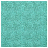 Westerne structuur met turquoise Tooled Leather Pr Stof (Swatch)