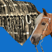 Westerne Tack Room Bridles Touw Print stropdas 2