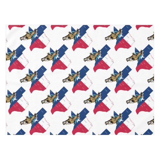 Westerne Tafeldoek Texas Cowgirl Print Tafelkleed (Voorkant (Horizontaal))
