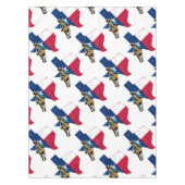 Westerne Tafeldoek Texas Cowgirl Print Tafelkleed (Voorkant)