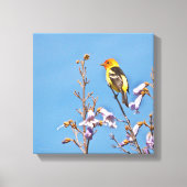 Westerne Tanager Canvas Afdruk (Voorkant)
