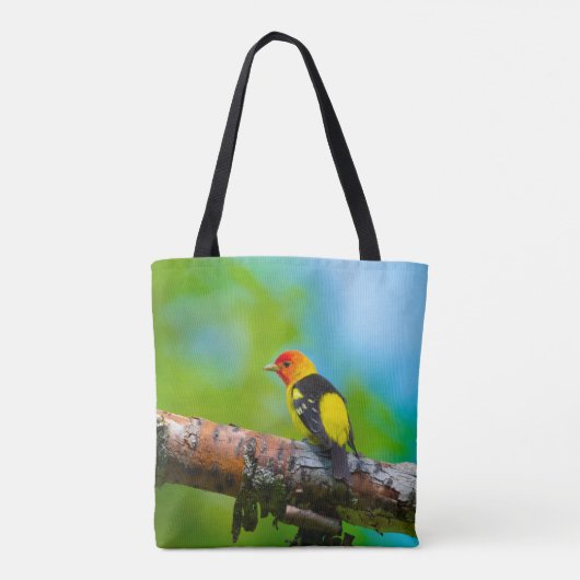 Westerne Tanager-Canvas tas (Achterkant)