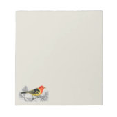 Westerne Tanager Notitieblok (Voorkant)