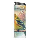 Westerne Tanager Songbird Orchard Thermal Tumbler Thermosbeker (Geroteerd rechts)