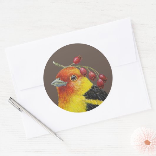 Westerne tanager stickers (Envelop)