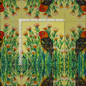 Westerne Tanager Stof (Delen)