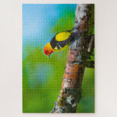Westerne Tanager Super Challchallenge Bird Lover Legpuzzel (Verticaal)
