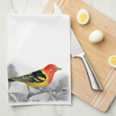 Westerne Tanager Theedoek (Quarter Fold)
