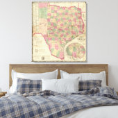 Westerne Texas Canvas Afdruk (Insitu (Slaapkamer))