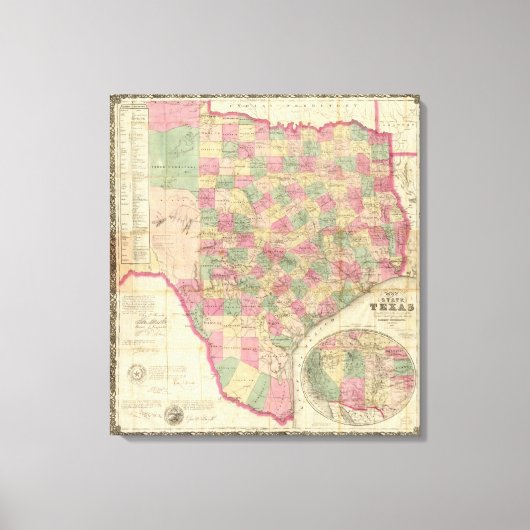 Westerne Texas Canvas Afdruk (Voorkant)