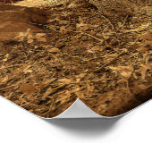 Westerne textuur van keramische tombstenen poster (Hoek)