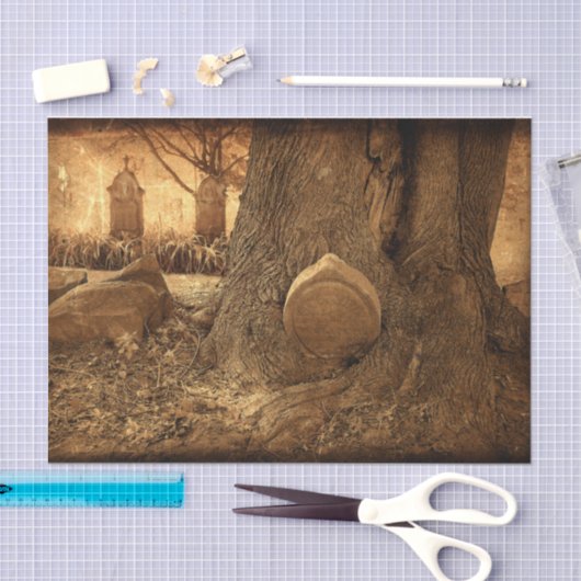 Westerne textuur van keramische tombstenen tissuepapier (Craft)