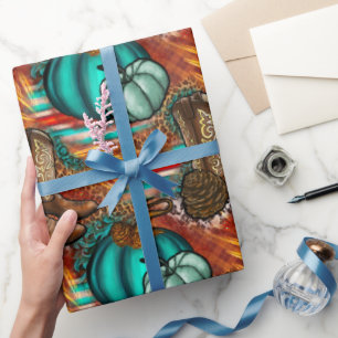 Westerne Thanksgiving Cadeaupapier