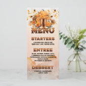 Westerne Thanksgiving Flat Menu (Staand voorkant)