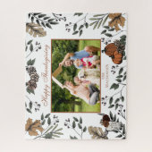 Westerne Thanksgiving Herfst Harvest Familiefoto Legpuzzel (Verticaal)