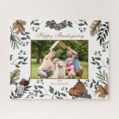 Westerne Thanksgiving Herfst Harvest Familiefoto Legpuzzel (Horizontaal)