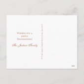 Westerne Thanksgiving Herfst Oogst Bull Skull Feestdagenkaart (Achterkant)