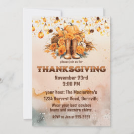 Westerne Thanksgiving Kaart