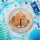 Westerne Thanksgiving Papieren Bordje (Feest)