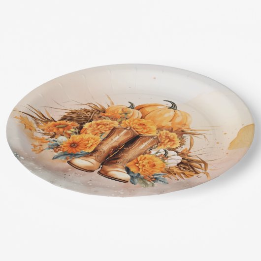 Westerne Thanksgiving Papieren Bordje (Gekanteld)